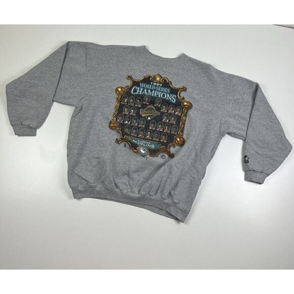 Vintage Florida Marlins 1997 World Series Champions MLB Starter Sweatshirt Sz XL - Picture 2 of 10